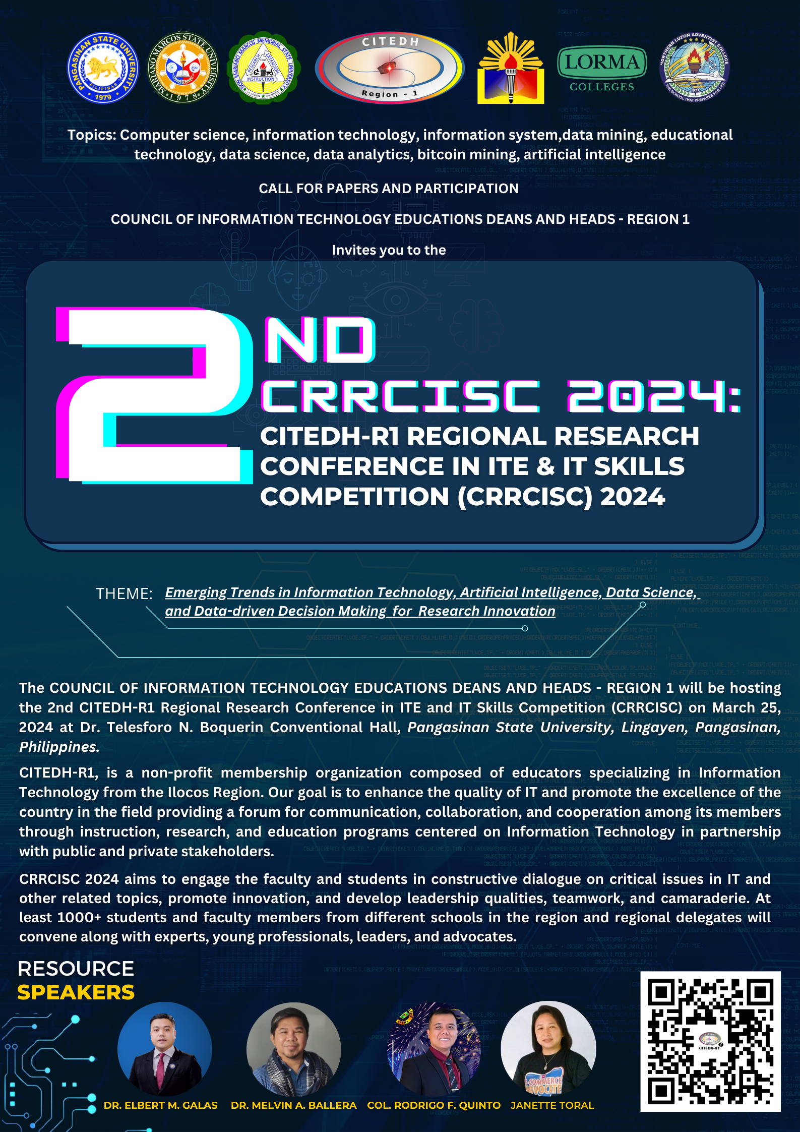 					View Vol. 1 No. 1 (2024): 2ND CITEDH-R1 REGIONAL RESEARCH CONFERENCE
				